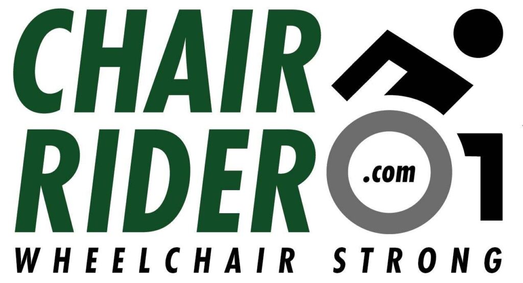 ChairRider.com Logo with tagline Wheelchair Strong