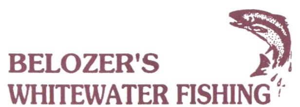 Logo for Belozer's Whitewater Fishing. www.belozerswhitewaterfishing.com